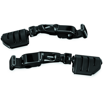 Kuryakyn Ergo II Trident Dually ISO Pegs With Long Arms Gloss Black