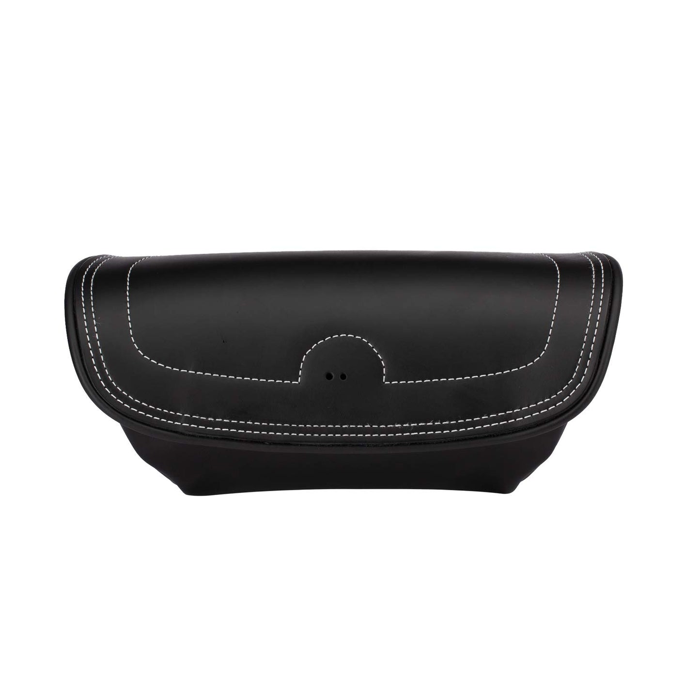 Indian Motorcycle Handlebar Bag with Power Cord Strap, Black Genuine Leather, for Specific Springfield and Chief Dark Horse, Vintage, Classic Models, for Gloves, Cell Phone, Maps, Water - 2879577-01