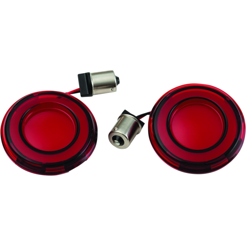 Kuryakyn Tracer L.E.D. Front Turn Signal Insert Red Light Red Lens 1156
