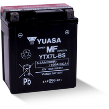 Yuasa YTX7L-BS Maintenance Free AGM 12-Volt Battery w/Bottle
