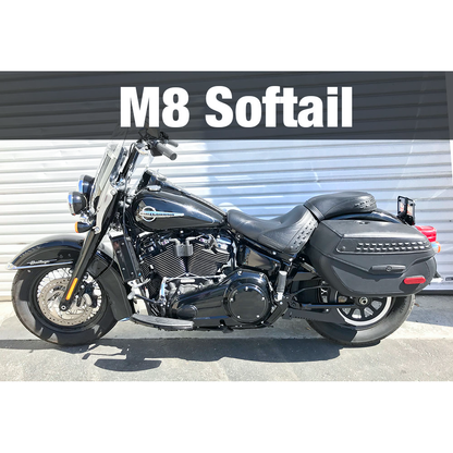 Side Mount Oil Cooler M8 Softail `17 23  Gloss Blk