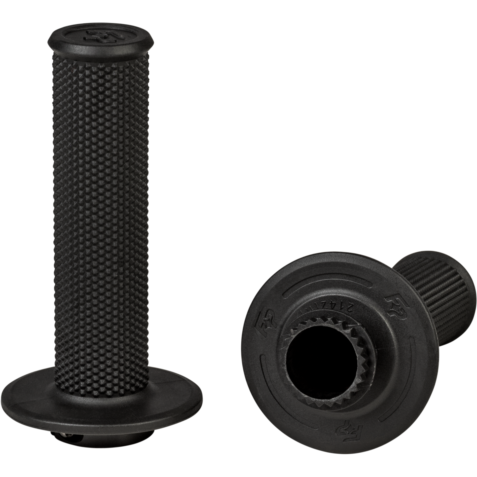 Control Mx Lock On Grips Black   No Waffle