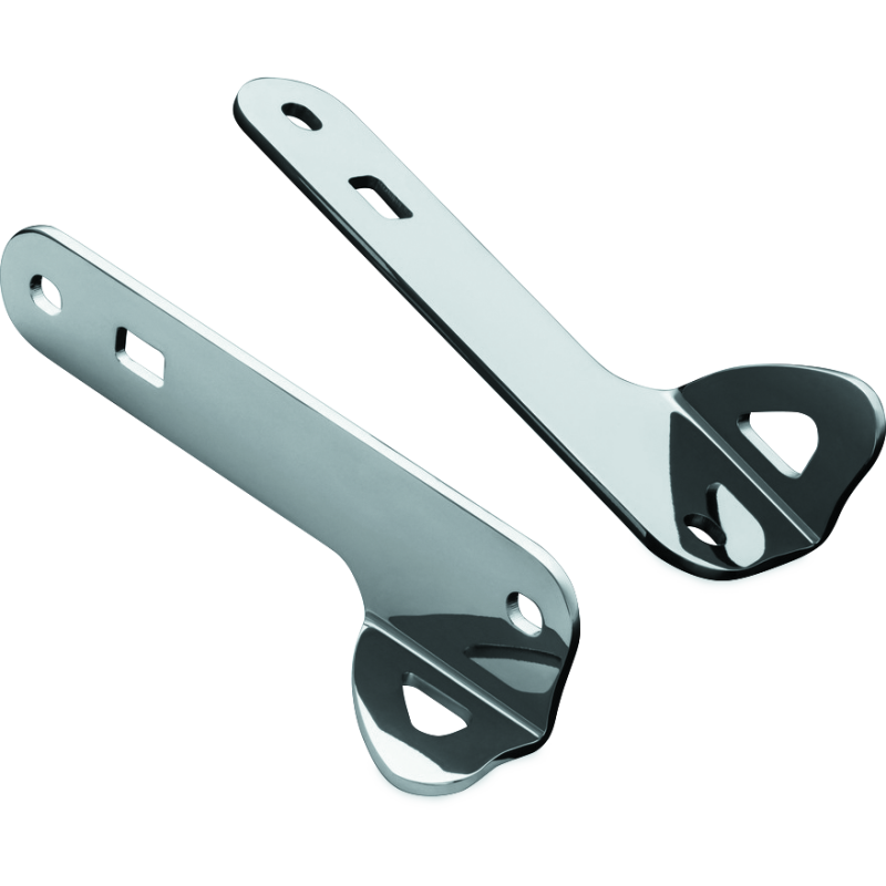 Kuryakyn Custom Teardrop Tie-Down Brackets 14-Up Touring Chrome