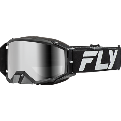 Zone Elite Goggle Black/Silver W/ Silver Mirror/Smoke Lens