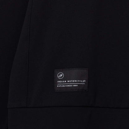 Indian Motorcycle Women's Cropped Athlete Hoodie, Black