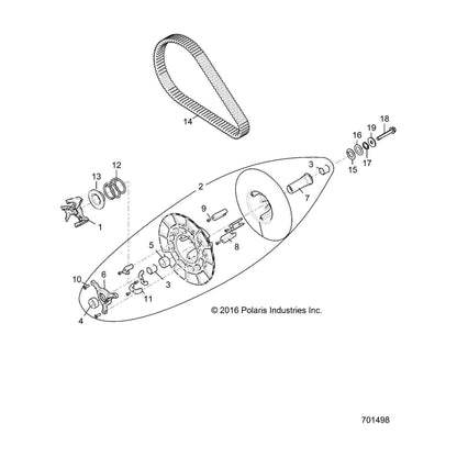 Polaris RZR Thrust Washer, Genuine OEM Part 7556993, Qty 1