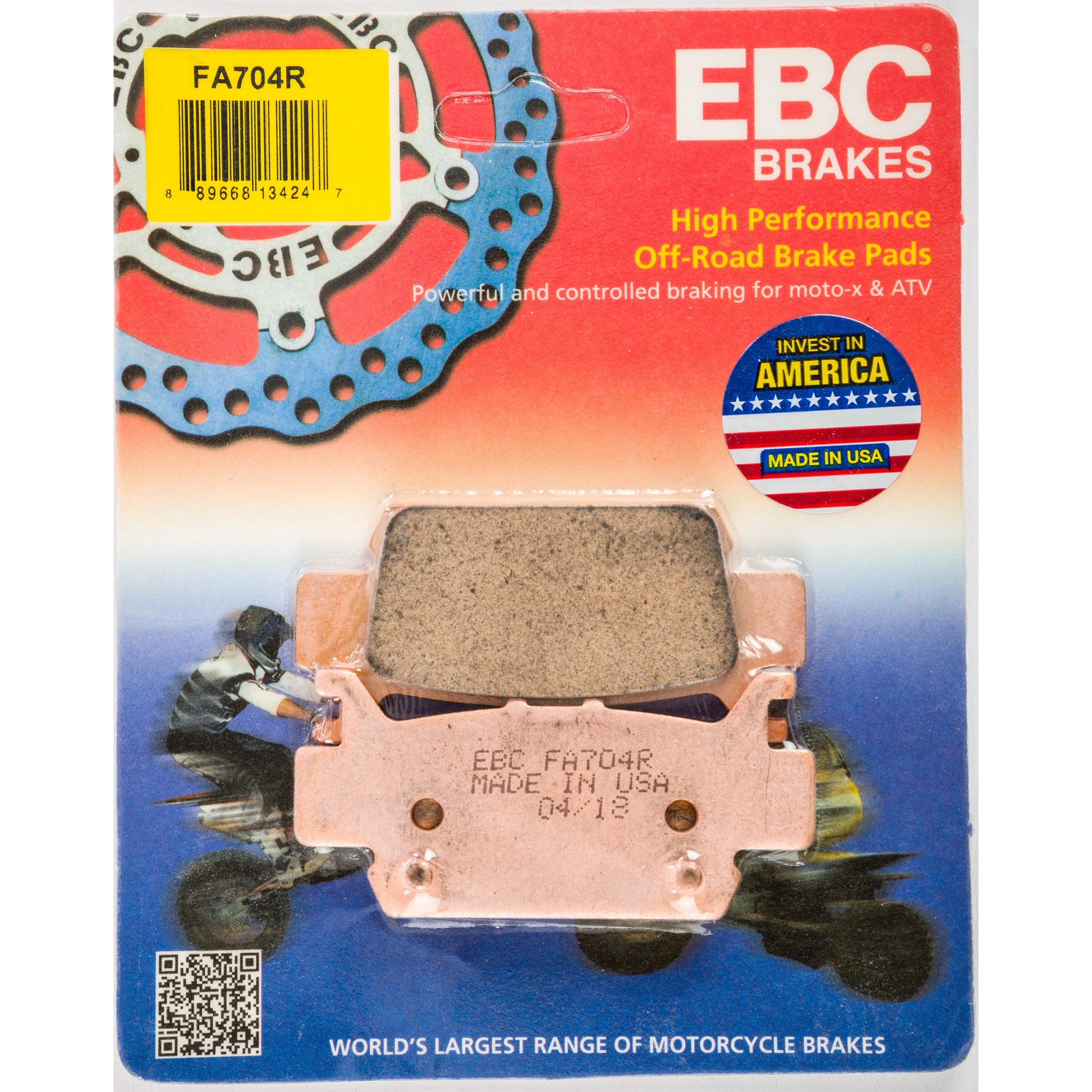 Brake Pads Fa704r Sintered R Series