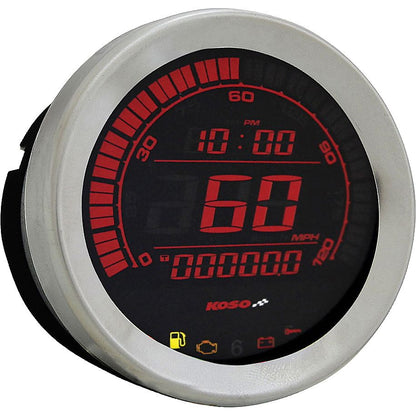 Hd 02 Series Gauge Kit Silver Bezel Oil Temp