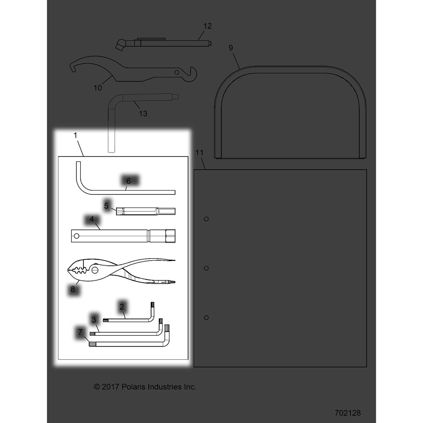 Polaris 2013-2020 Ranger Ace Kit Accessory Tool Ranger 2879338 New Oem