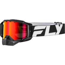 Zone Snow Goggle Blk/Whte W/Red Mirror/Amber Lens