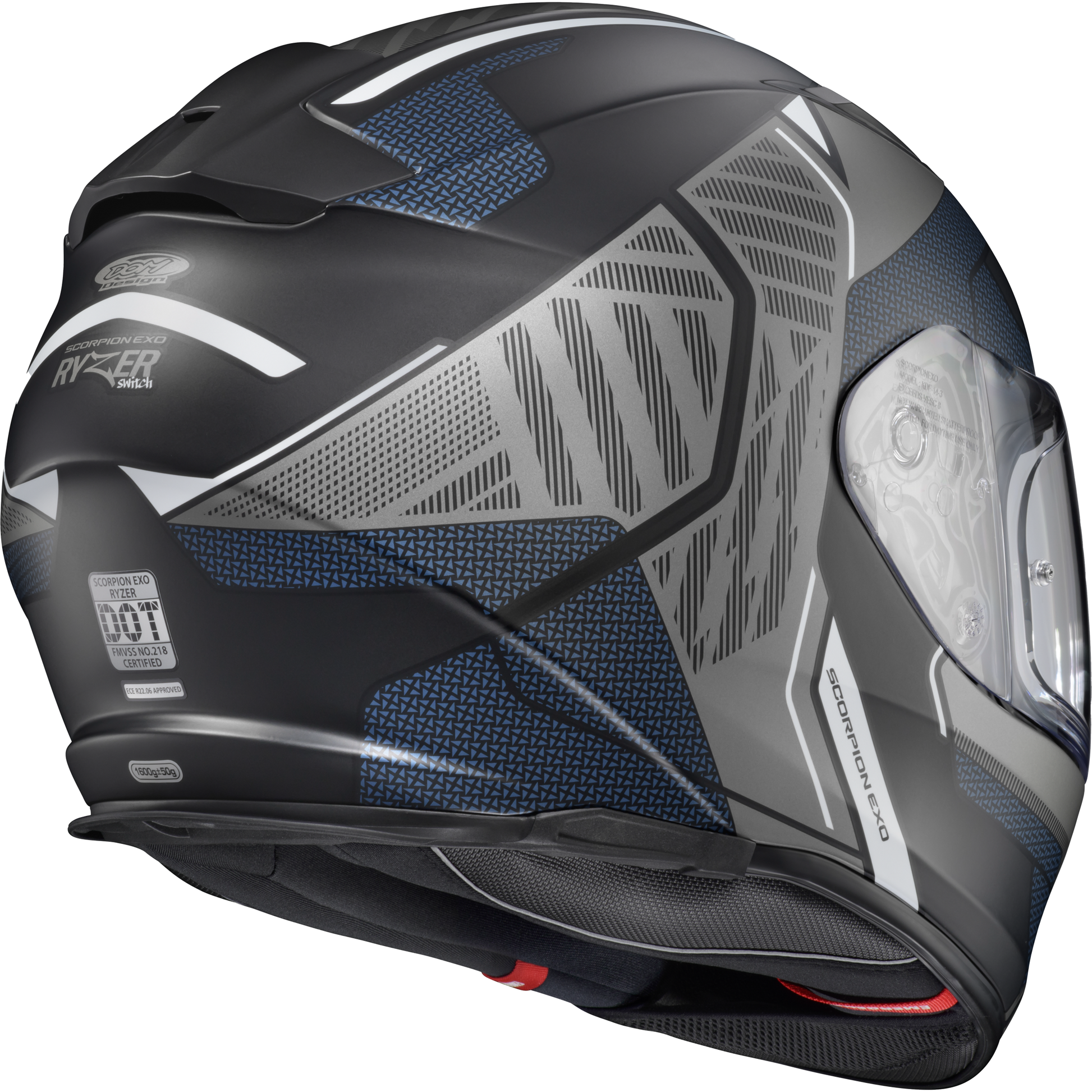 Ryzer Full Face Helmet Switch Phantom Md