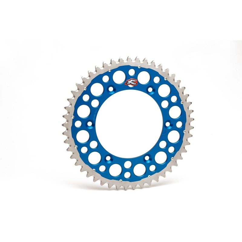 Renthal 02-23 Yamaha YZ 125/ YZ 250/F/X/ YZ450F Rear Twinring - Blue 520-49P Teeth