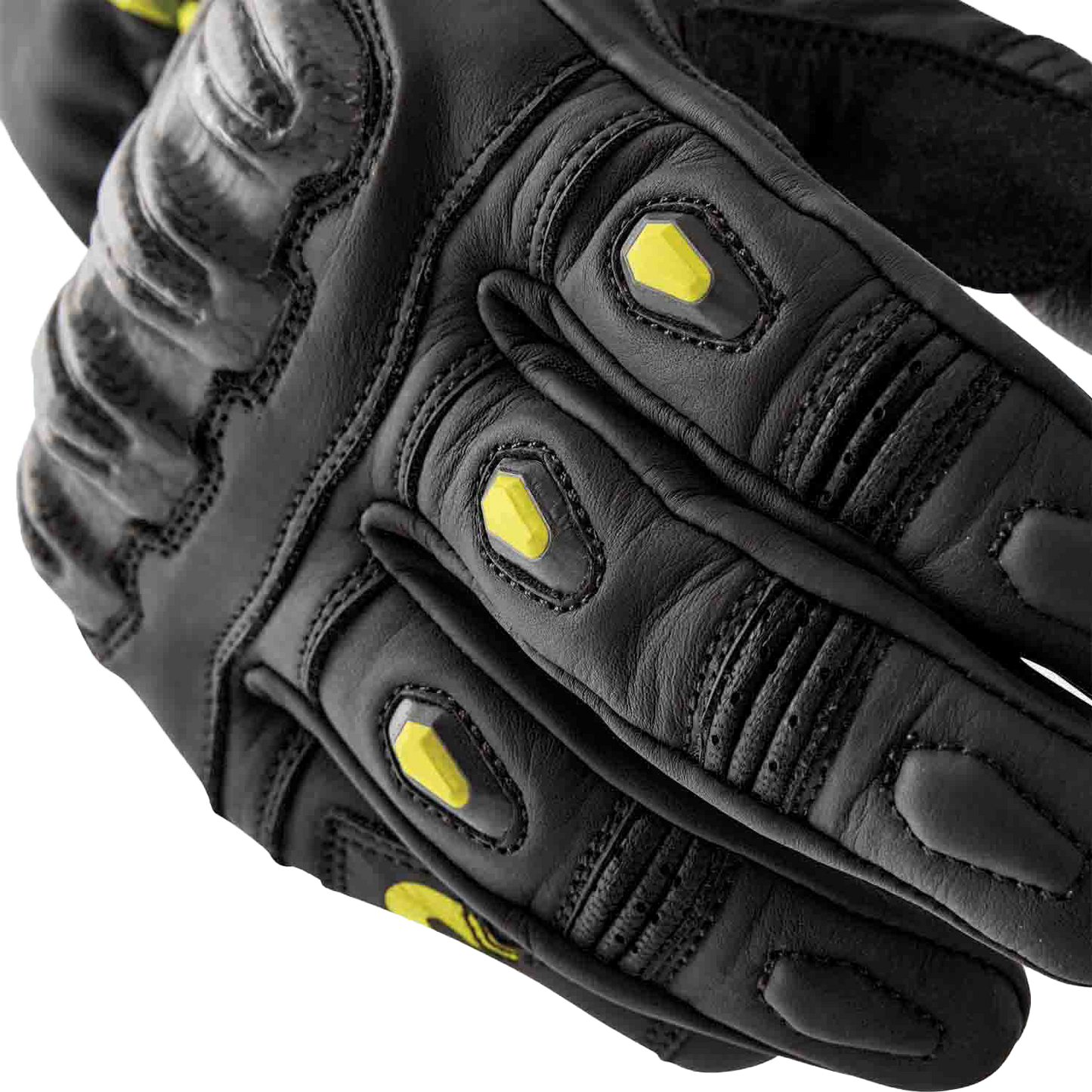S1 Glove Blk/Flo Yel Leather 2xl