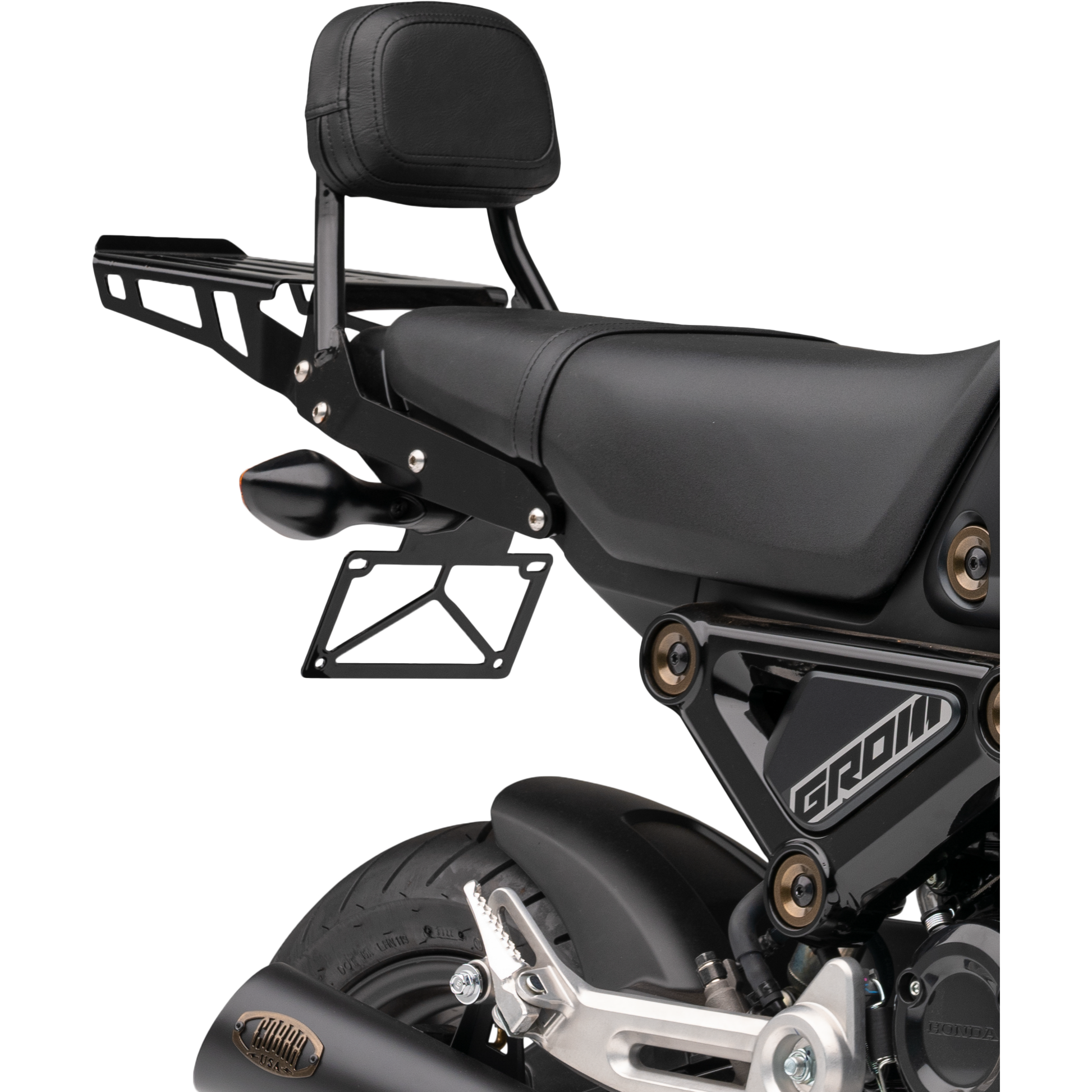 Sissy Bar Luggage Rack Black Hon Grom