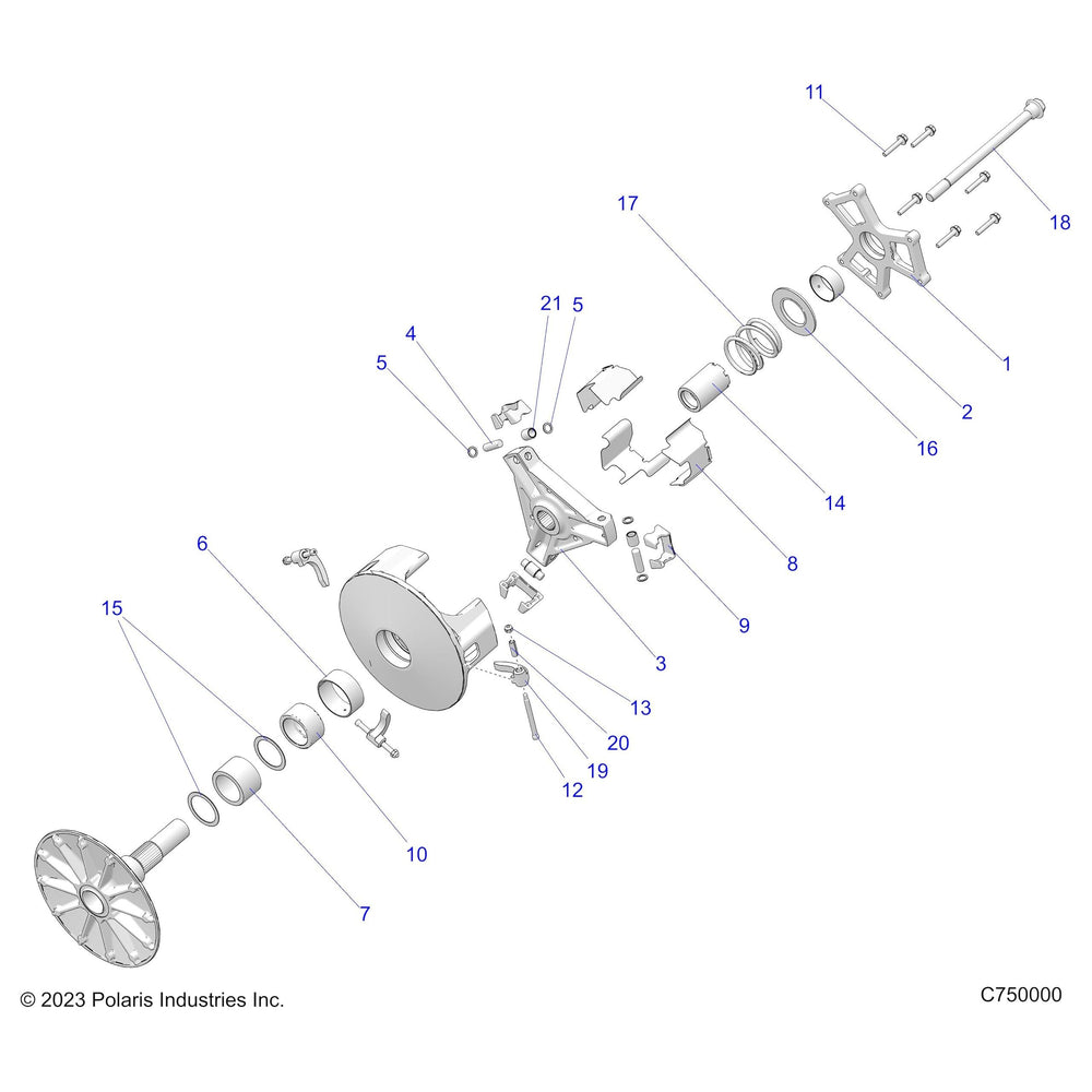 
                      
                        Polaris RZR Spyder Roller Pin, Genuine OEM Part 5139559, Qty 1
                      
                    