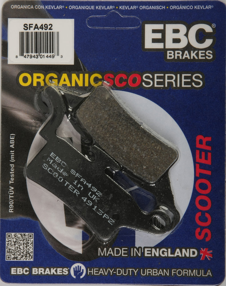 Brake Pads Sfa492 Organic