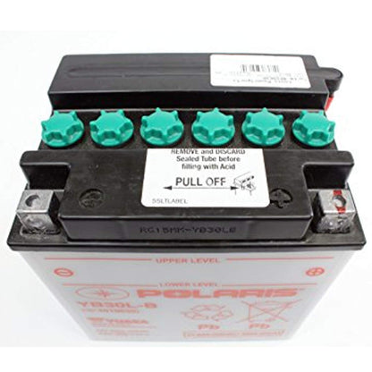 Polaris 12V 30Ah Sealed Rechargeable Battery for Specific RANGER, RZR, Sportsman, FRONTIER Models and More, YB30L-B, 300A CCA, High Cranking Power, Snowmobile, UTV, SxS, ATV Battery - 4010630
