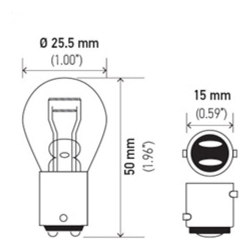 Hella Bulb 1157 12V 27/8W BAY15d S8