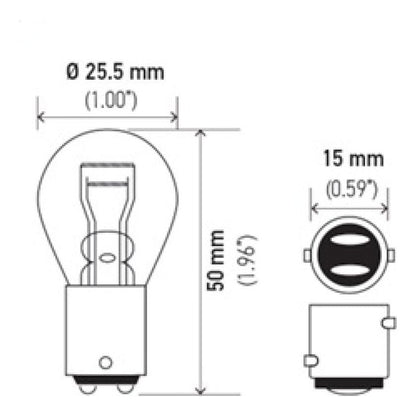 Hella Bulb 1157 12V 27/8W BAY15d S8