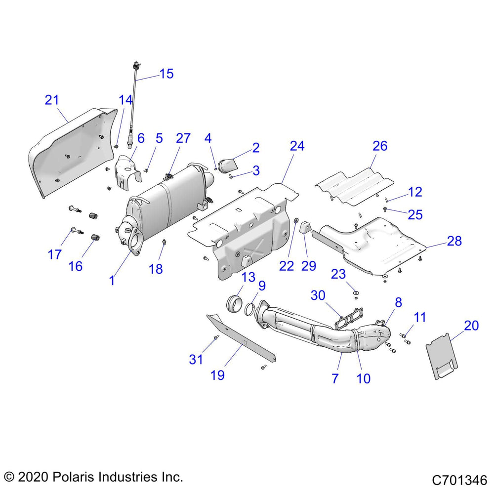 
                      
                        Polaris RZR Spark Arrestor, Genuine OEM Part 1262390, Qty 1
                      
                    