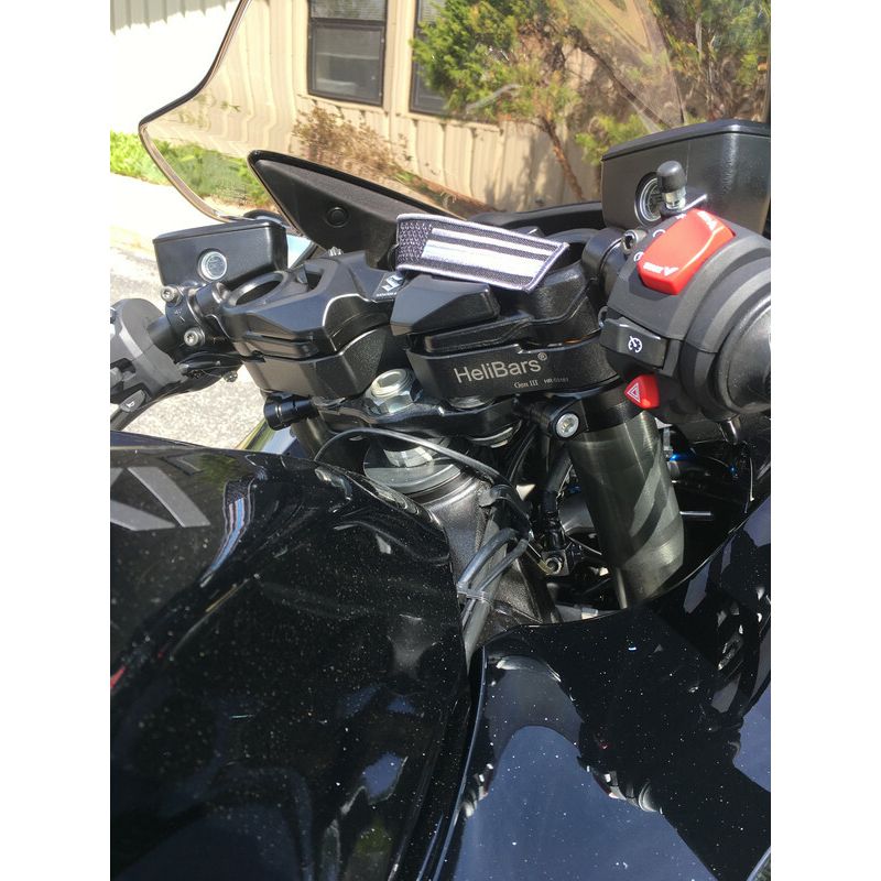 Handlebar Risers Black Suz