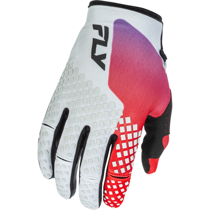 Kinetic Gloves Grey/Red/Purple/Black Xs