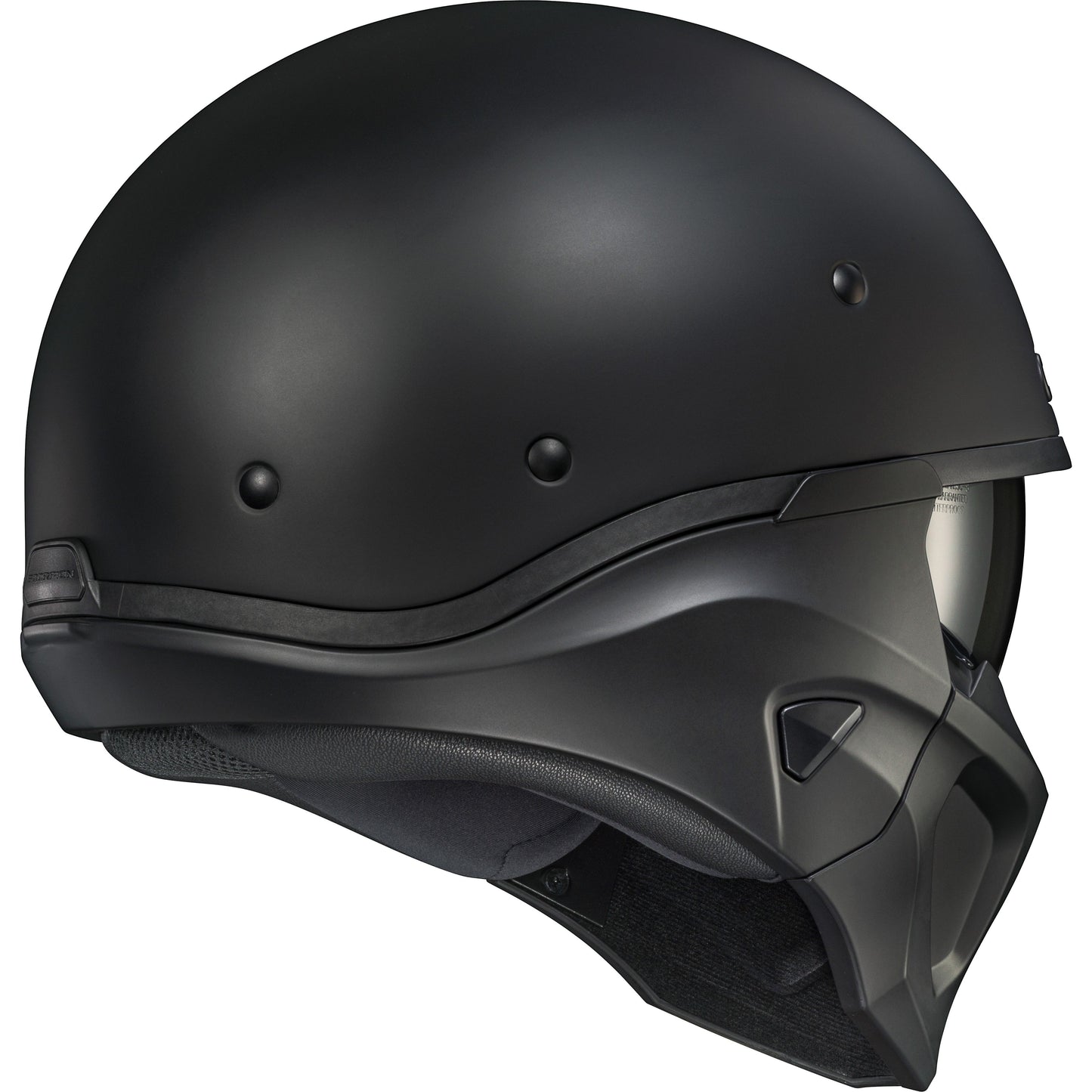 Covert X Open Face Helmet Matte Black Lg