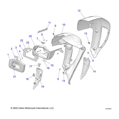 Indian Motorcycle Clevis Pin, 6 mm x 15 mm, Genuine OEM Part 7661873, Qty 1
