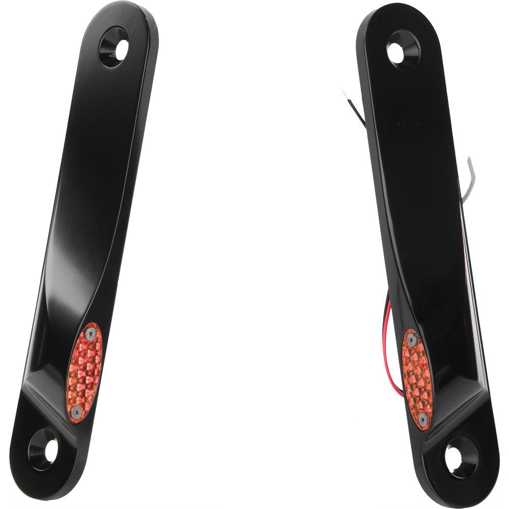 Led Front Signal Lights Flhx Flht W/O Spotlights Blk