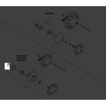 Polaris ATV Retaining Ring, Genuine OEM Part 7710448, Qty 1