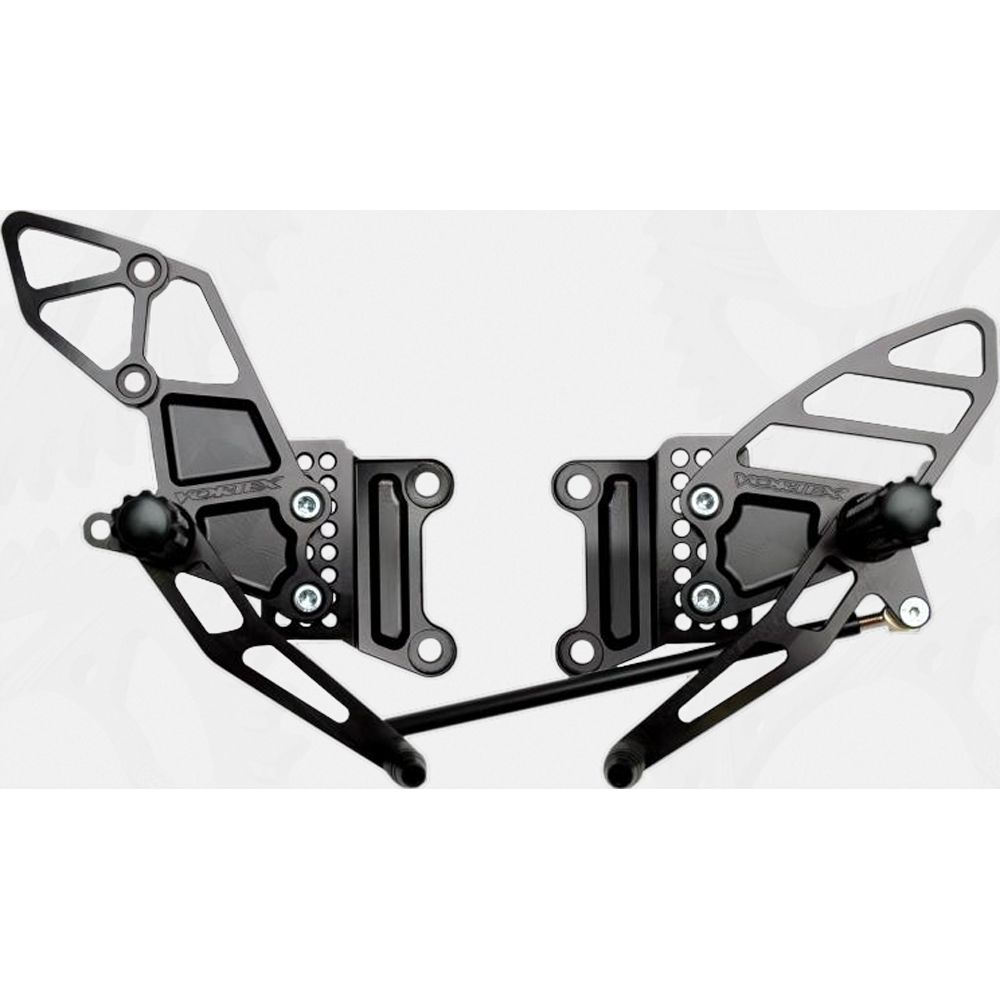 Rear Set Complete Blk Kaw