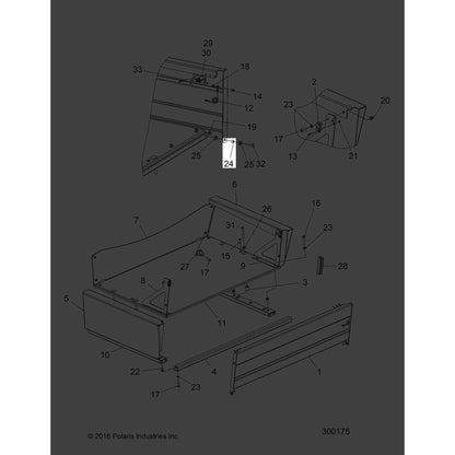 Polaris Ranger Spacer, 437 x .083, Genuine OEM Part 7556450, Qty 1