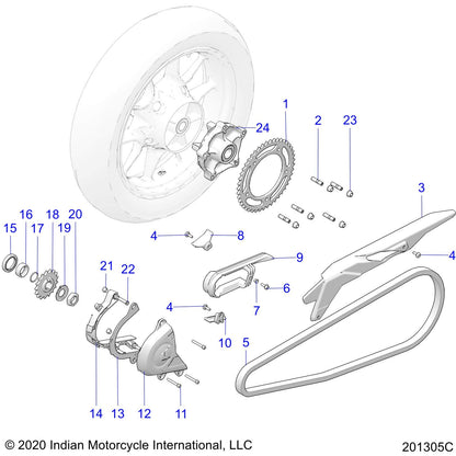 Polaris Spacer, M6, Genuine OEM Part 7661185, Qty 1