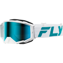 Zone Elite Goggle White/Teal W/ Light Grn Mirror/Smoke Lens