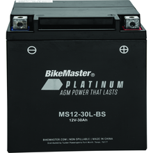 BikeMaster AGM Battery - MS12-30L-BS