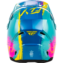 Youth Kinetic Drip Helmet Turquoise/Pink/Yellow Yl
