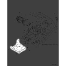 Polaris RZR Winch Mount Bracket, RZN, Genuine OEM Part 5257962, Qty 1