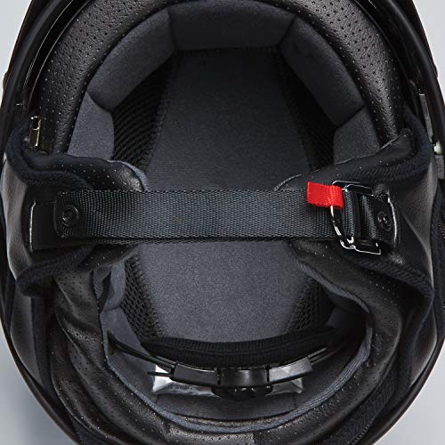 
                      
                        Indian Motorcycle Half Helmet with Retro Racing Stripe, Black - M - 286369603
                      
                    