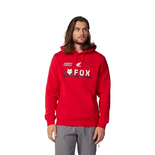 
                      
                        Fox Racing Men's Standard Fox X Honda Fleece Pullover, Flame RED
                      
                    