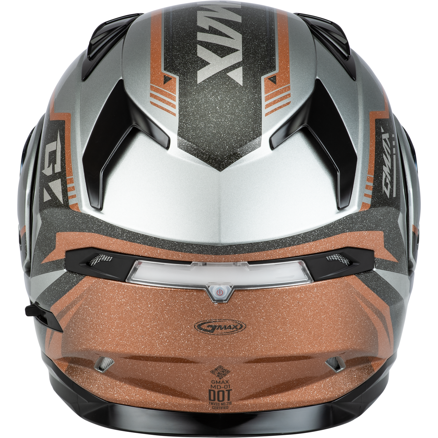 Md 01 Volta Helmet Grey/Black/Copper Metallic Lg