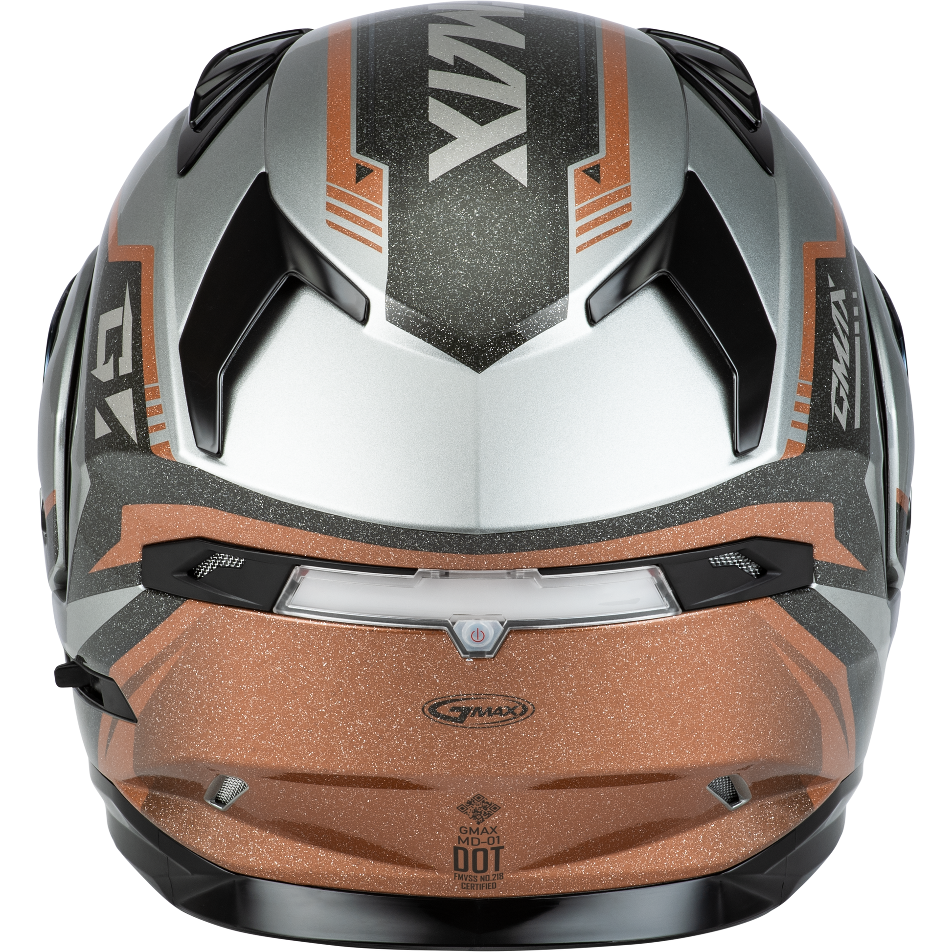 Md 01 Volta Helmet Grey/Black/Copper Metallic Lg