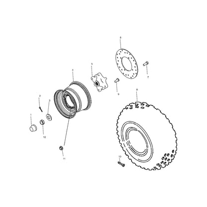 Polaris Rear Brake Disc Sportsman Ranger XP - 5244635