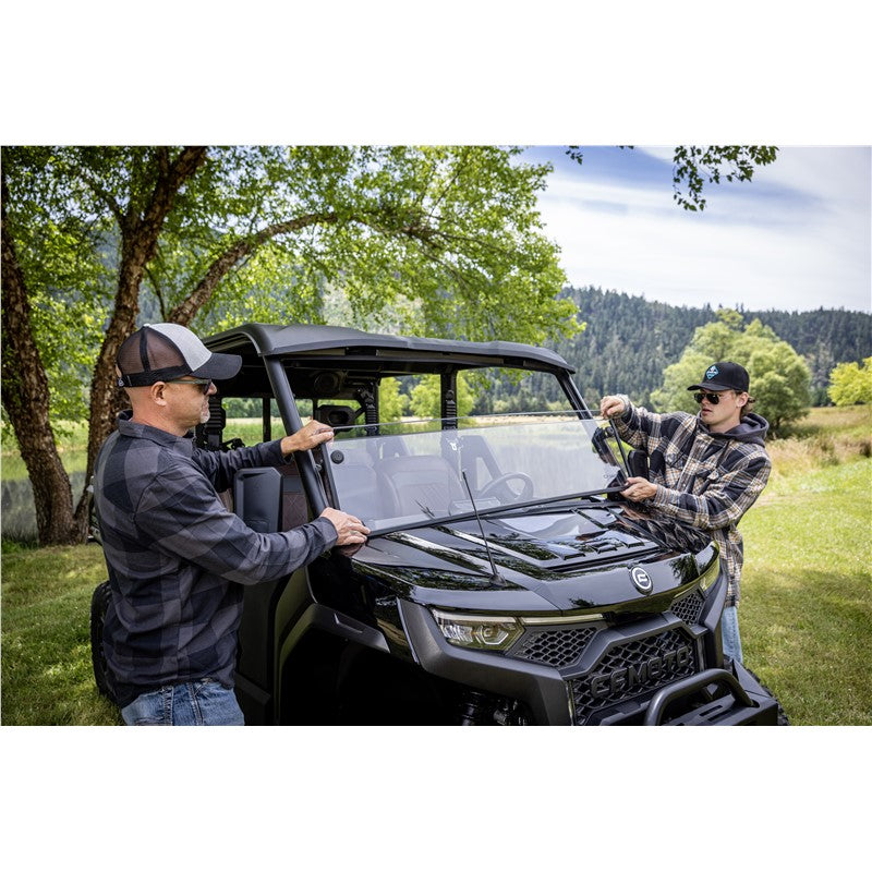 CFMOTO U10 Half Poly Windshield, Front