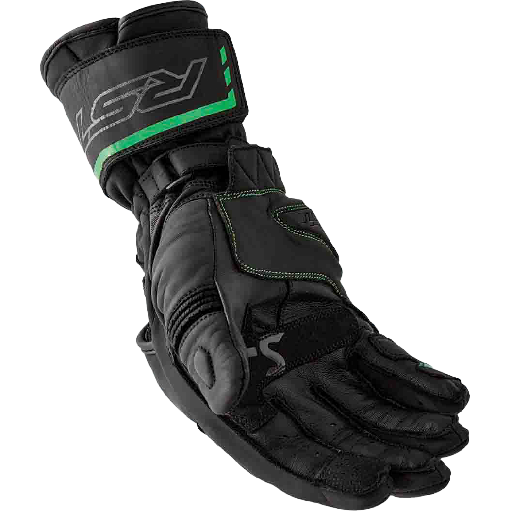 S1 Glove Blk/Flo Green Leather 2xl