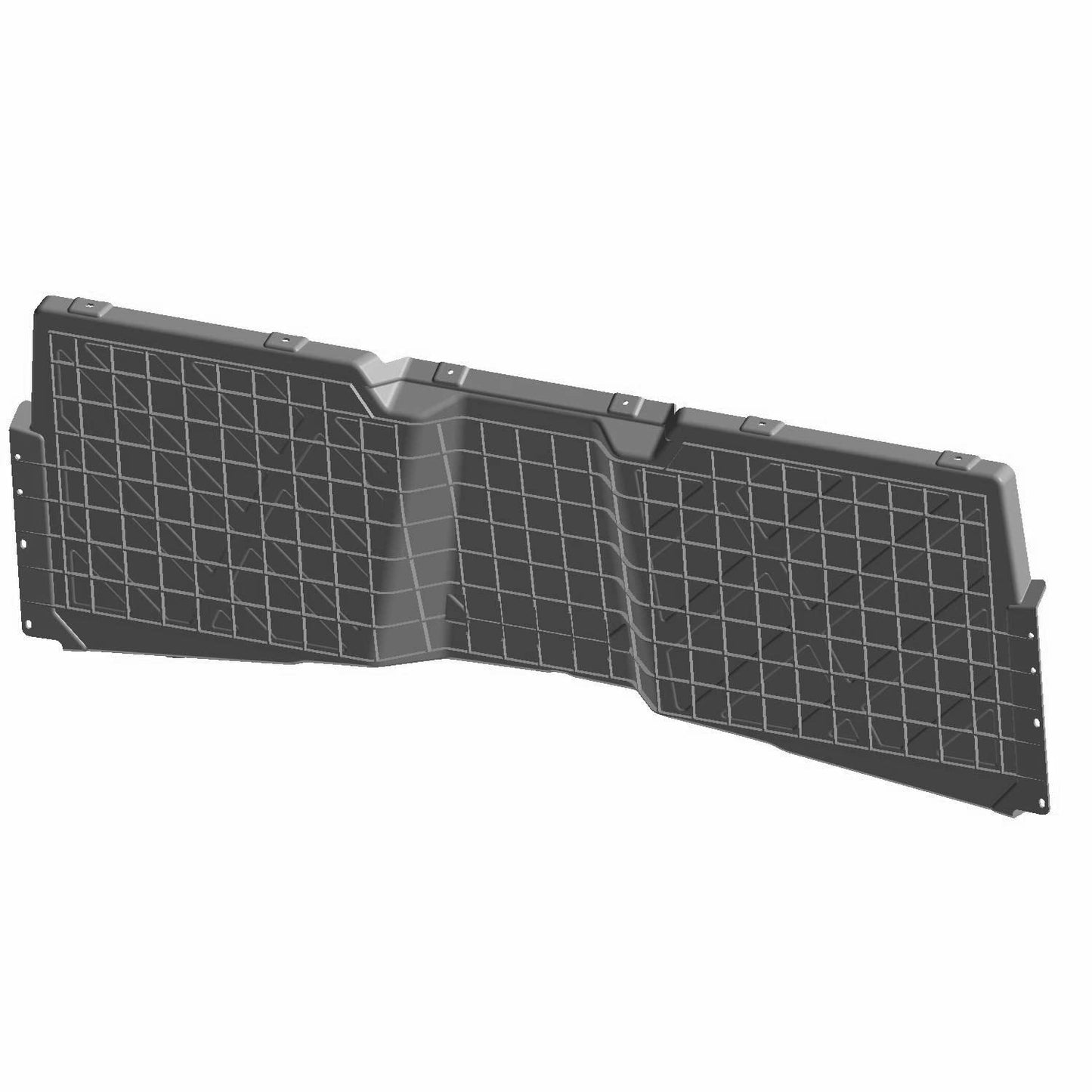 Polaris Ranger Floor, Rear, Gloss Black, RANGER Crew, Genuine OEM Part 5438055-070, Qty 1