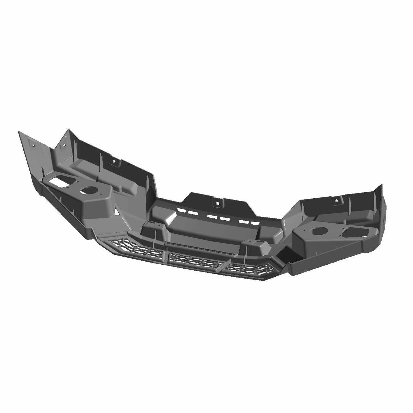 Polaris ATV Bumper Assembly, Rear, Gloss Black, Genuine OEM Part 2636657-070, Qty 1