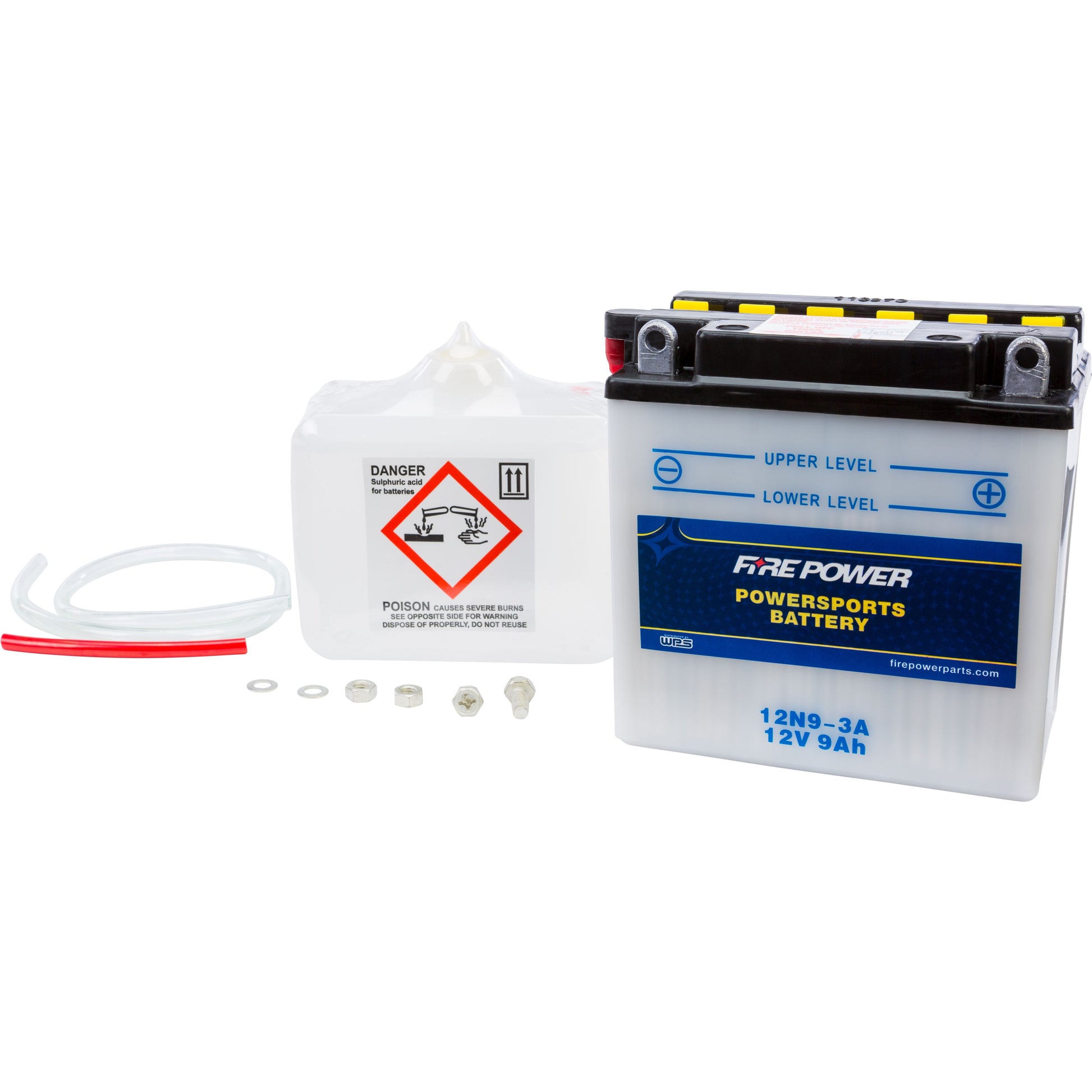 Battery W/Acid 12n9 3a 12v