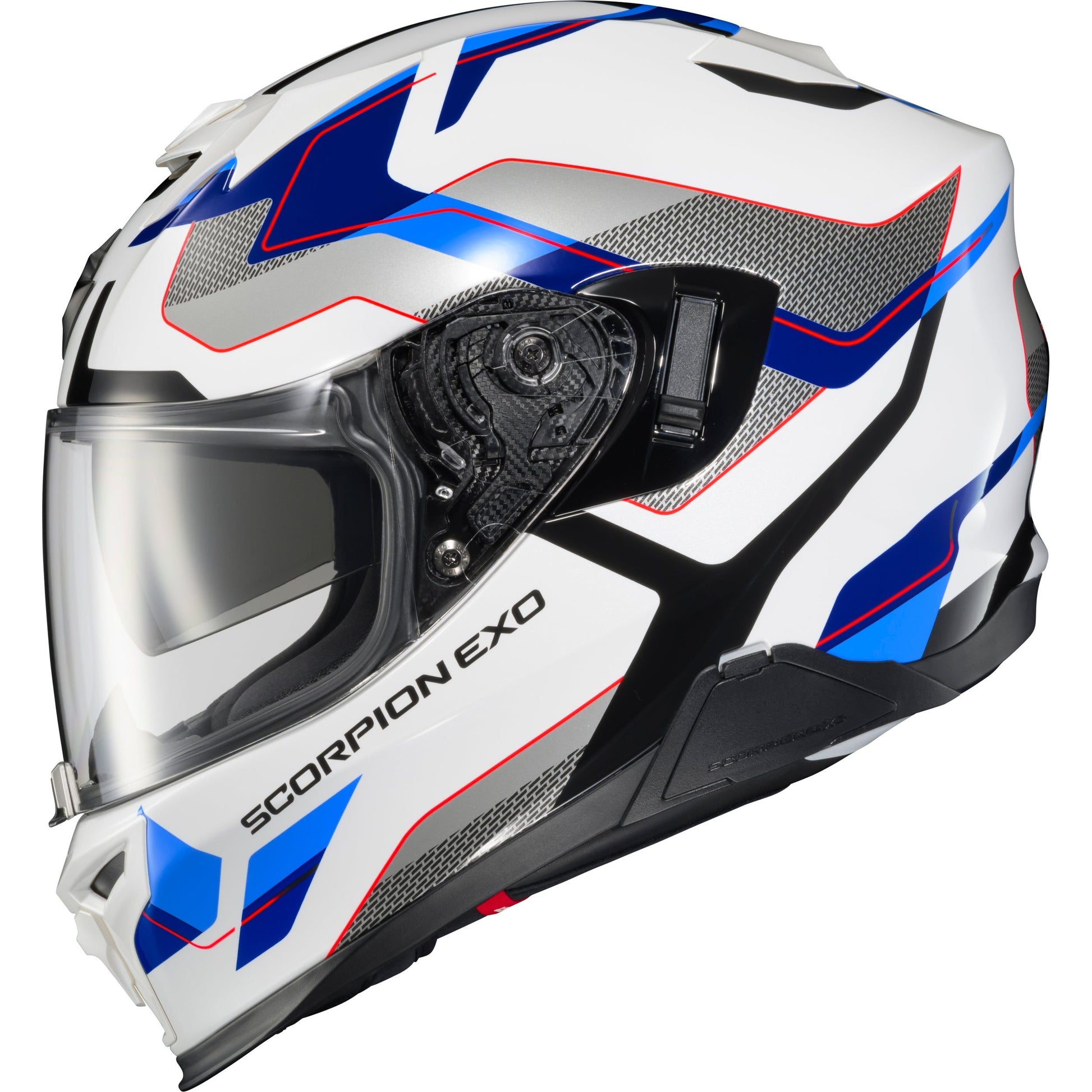 Exo T520 Full Face Helmet Zuse White/Blue Sm
