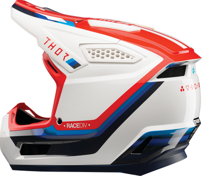 THOR Fleet Helmet - Defy - White/Red/Blue - 3XL 0110-9449