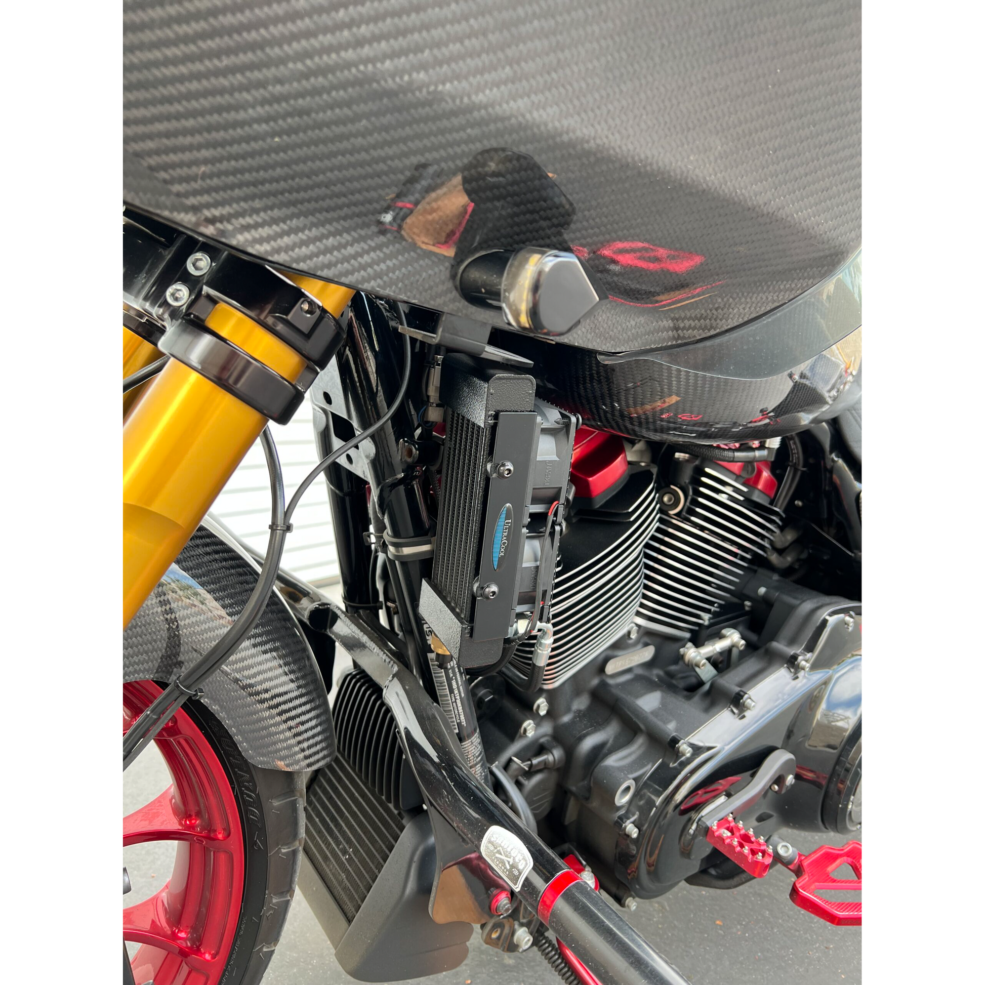 Oil Cooler M8 Touring `17 23 (Chopped Guard)